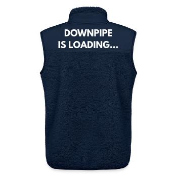 Downpipe Is Loading – Car Culture Tuning Shirt - Unisex Sherpa Gilet by Stanley/Stella - navy - Back - AI Model Male 178 light (178cm)