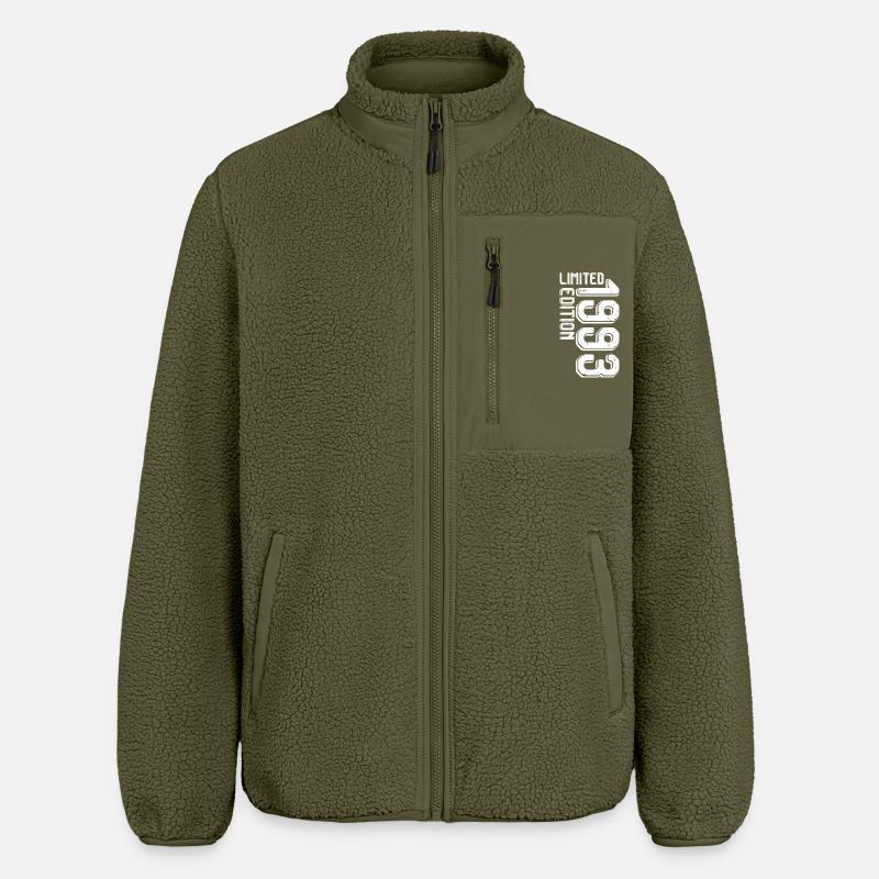 Édition limitée Glyphs - Veste sherpa unisexe coupe décontractée Stanley/Stella - kaki
