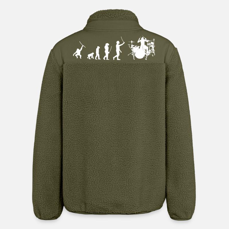Batteur Evolution - Veste sherpa unisexe coupe décontractée Stanley/Stella - kaki