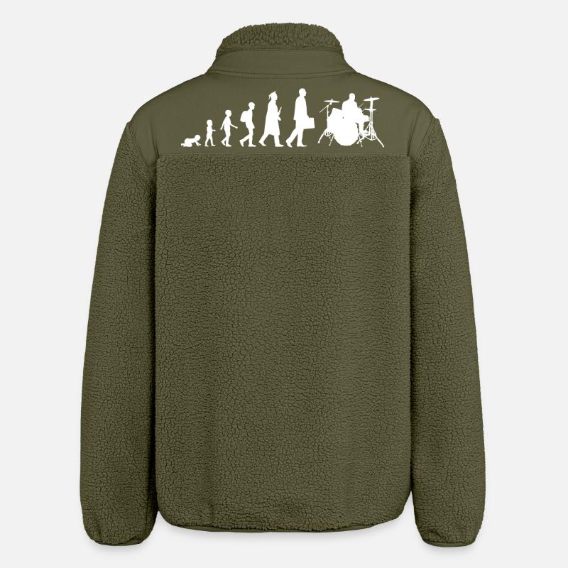 Drummer Evolution - Relaxed Fit Unisex Sherpa Jacket by Stanley/Stella - khaki