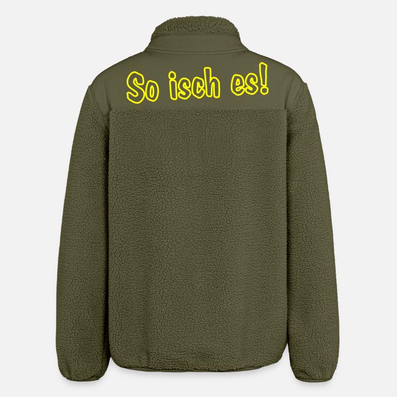 C’est comme ça ! - Veste sherpa unisexe coupe décontractée Stanley/Stella - kaki