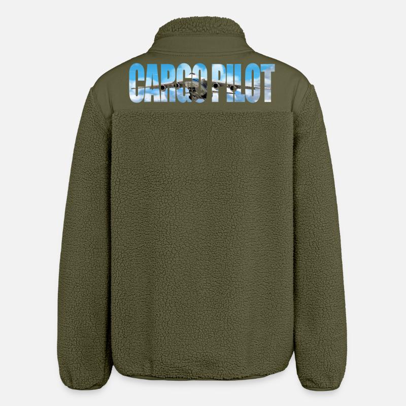 Cargo pilot An-124 - Relaxed Fit Unisex Sherpajacke von Stanley/Stella - Khaki