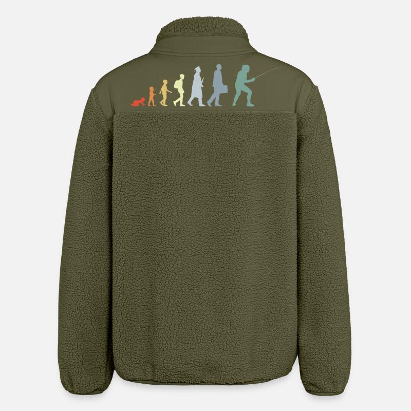 Fencer Evolution - Relaxed Fit Unisex Sherpa Jacket by Stanley/Stella - khaki