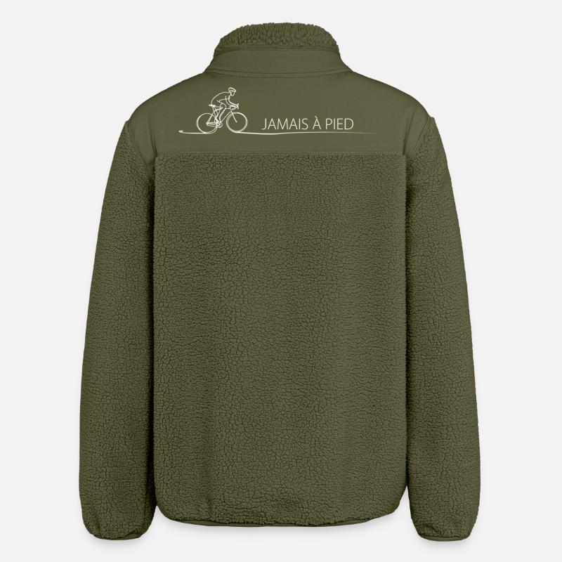 Radfahrer Spruch Geschenkidee Fahrrad - Relaxed Fit Unisex Sherpajacke von Stanley/Stella - Khaki