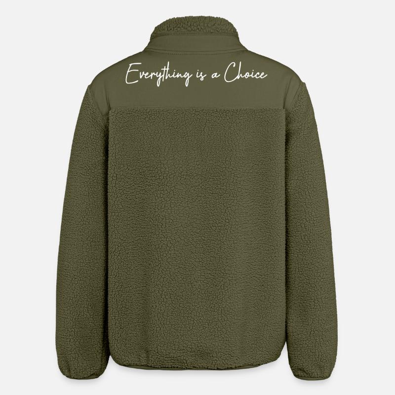 Everything is a choice - Relaxed Fit Unisex Sherpa Jacket by Stanley/Stella - khaki