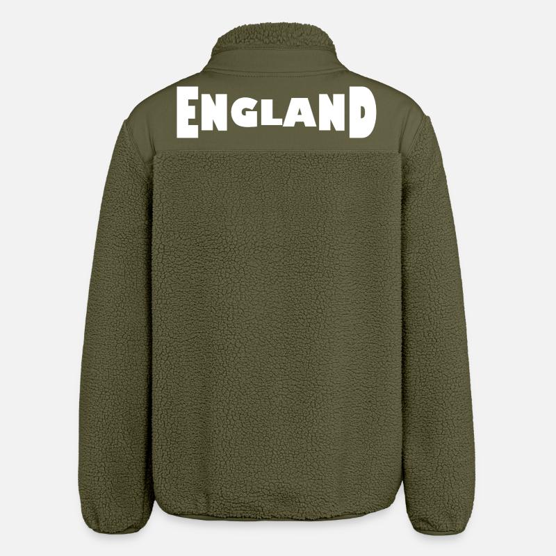 England - Relaxed Fit Unisex Sherpajacke von Stanley/Stella - Khaki