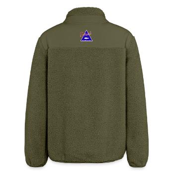 Expérience de pêche à la morue Sweat à capuche I Pêche en mer - Veste sherpa unisexe coupe décontractée Stanley/Stella - kaki - Dos
