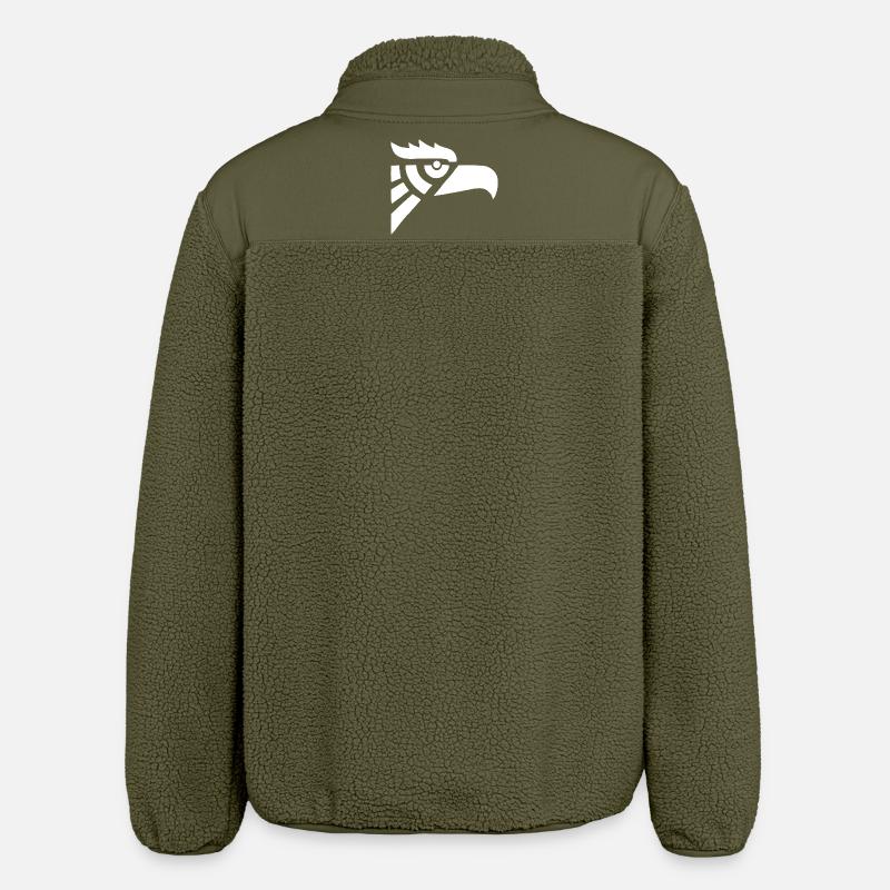 Adlerkopf weiß aztekisch - Relaxed Fit Unisex Sherpajacke von Stanley/Stella - Khaki