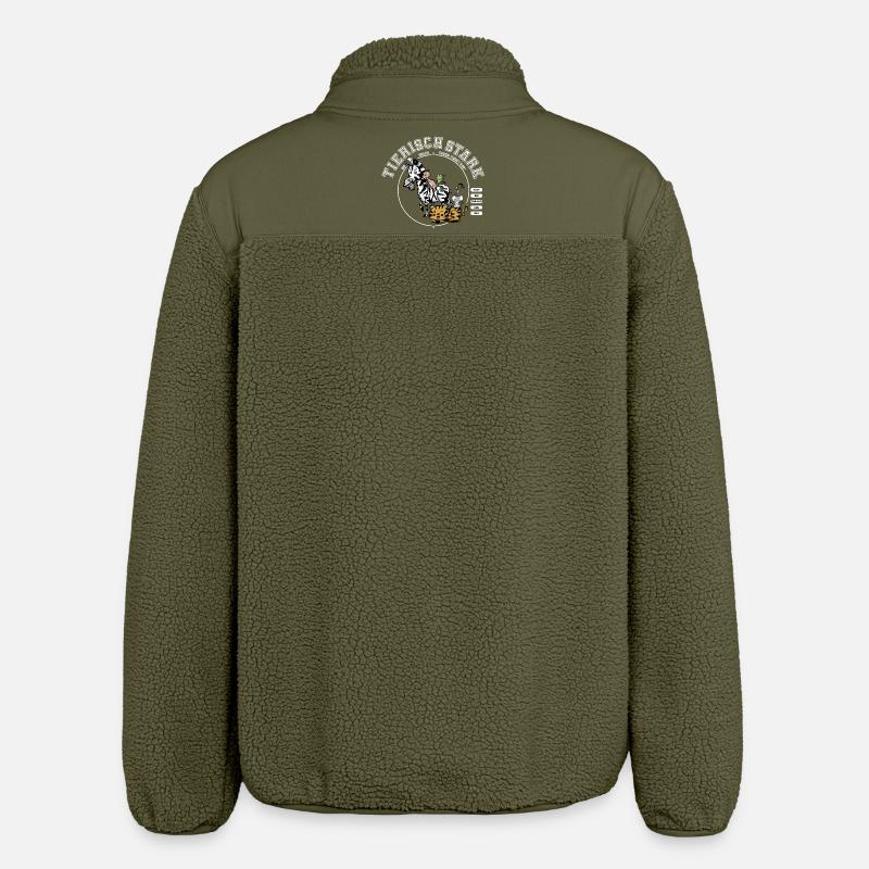 Forte en équipe - Veste sherpa unisexe coupe décontractée Stanley/Stella - kaki