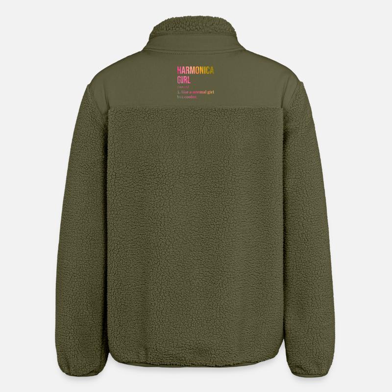 harmonica - Veste sherpa unisexe coupe décontractée Stanley/Stella - kaki