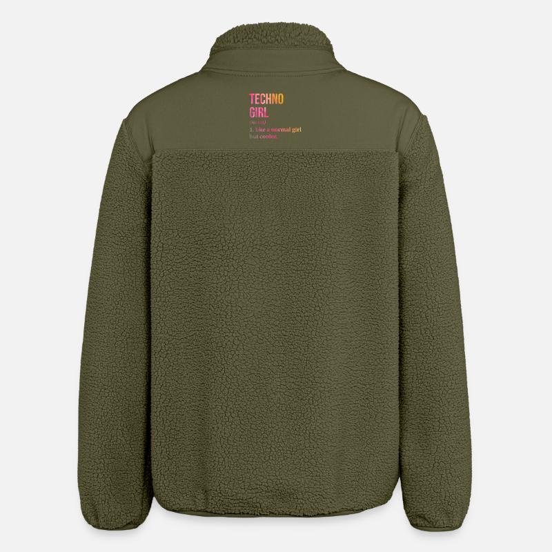 techno - Veste sherpa unisexe coupe décontractée Stanley/Stella - kaki