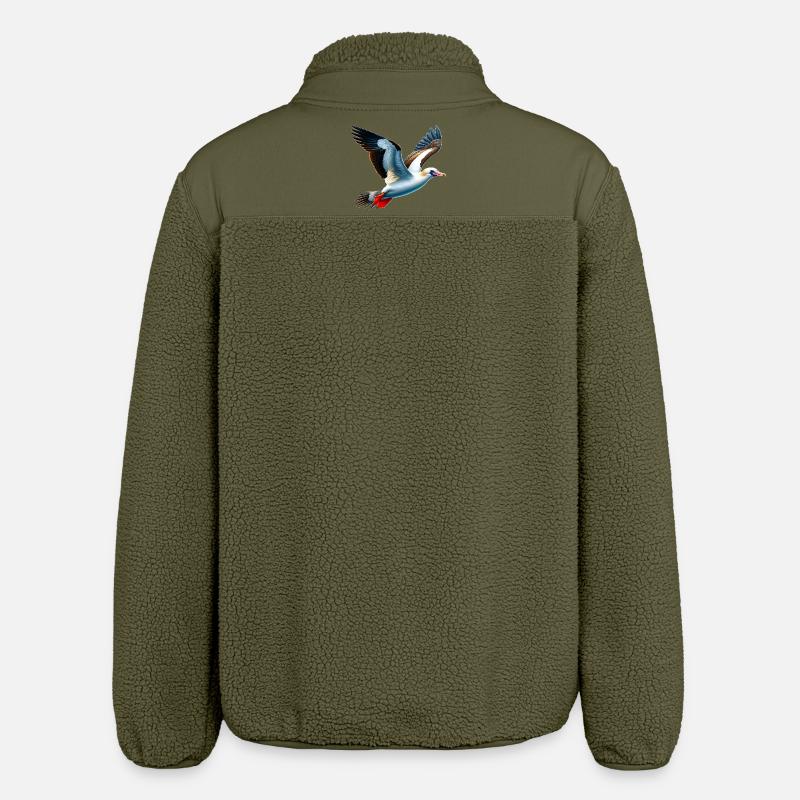 Nazca booby gift - Relaxed Fit Unisex Sherpa Jacket by Stanley/Stella - khaki