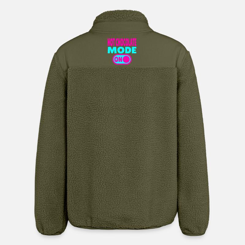 Mode chocolat chaud activé - Veste sherpa unisexe coupe décontractée Stanley/Stella - kaki