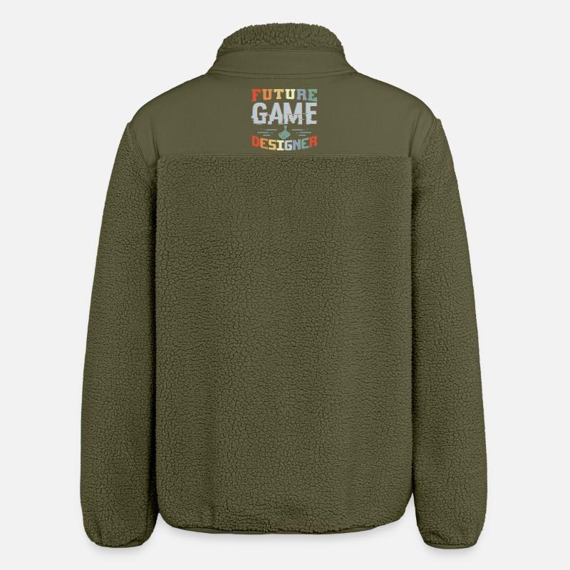 Future Game Developer - Relaxed Fit Unisex Sherpa Jacket by Stanley/Stella - khaki