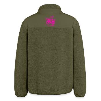 Neon Car Cockpit - Relaxed Fit Unisex Sherpajacke von Stanley/Stella - Khaki - Hinten