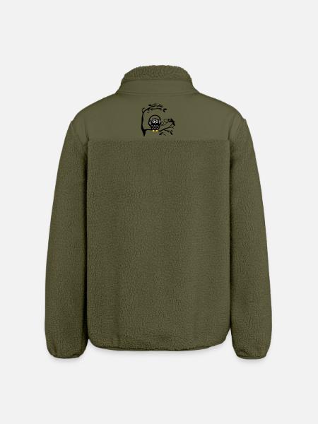 musikgenuss - Relaxed Fit Unisex Sherpajacke von Stanley/Stella - Khaki