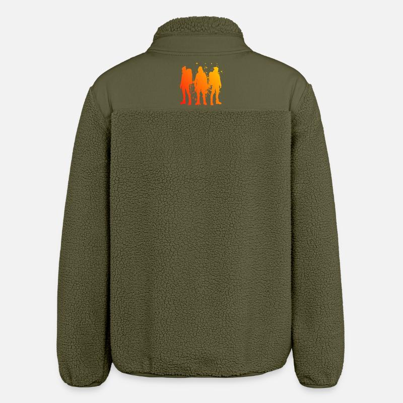 Bouldern Kletterer Boulder Damen Herren - Relaxed Fit Unisex Sherpajacke von Stanley/Stella - Khaki