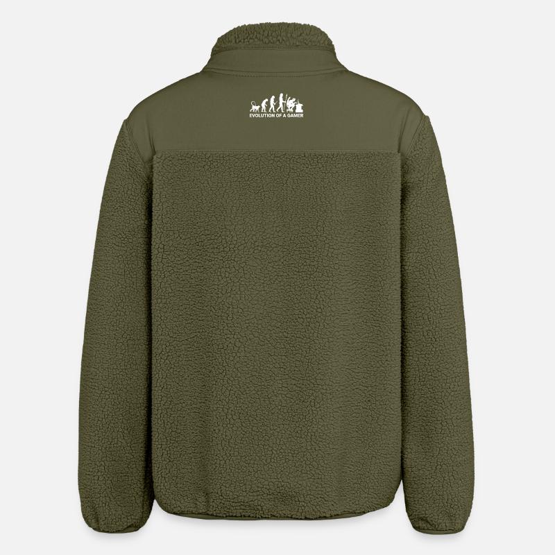 Evolution Gamer - Relaxed Fit Unisex Sherpajacke von Stanley/Stella - Khaki