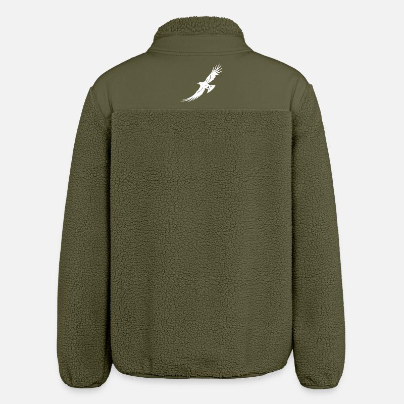 Corbeau volant - Veste sherpa unisexe coupe décontractée Stanley/Stella - kaki