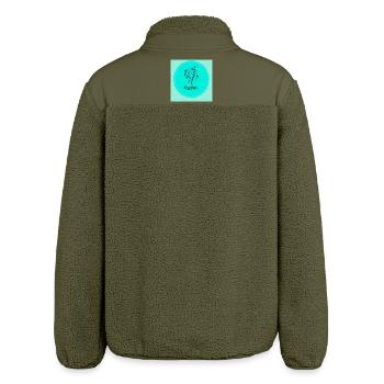 pisces - Relaxed Fit Unisex Sherpa Jacket by Stanley/Stella - khaki - Back