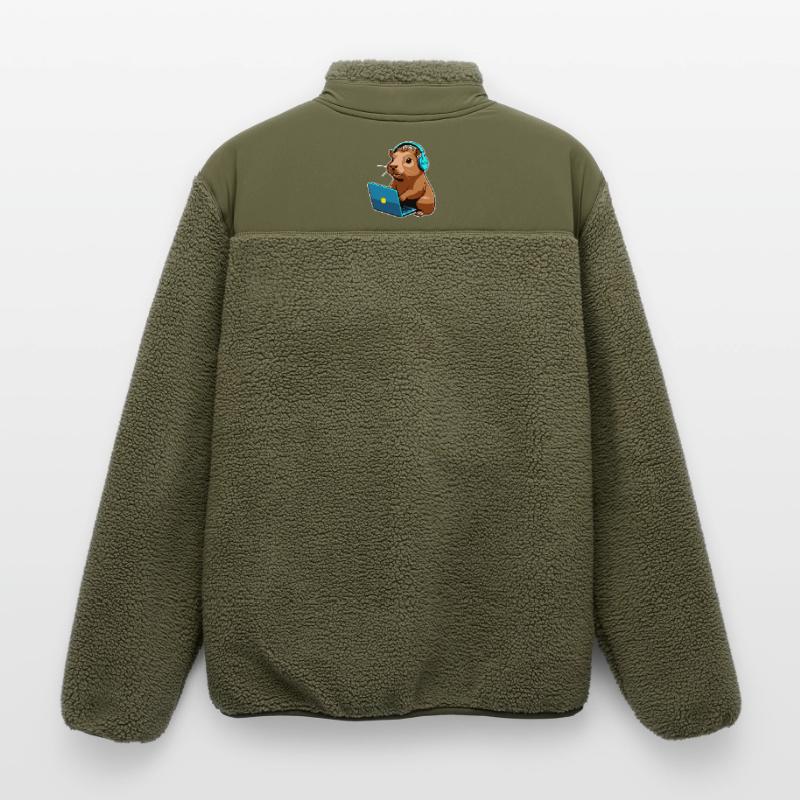 Capybara Programmierer Coder Computer Relaxed Fit Unisex Sherpajacke von Stanley/Stella