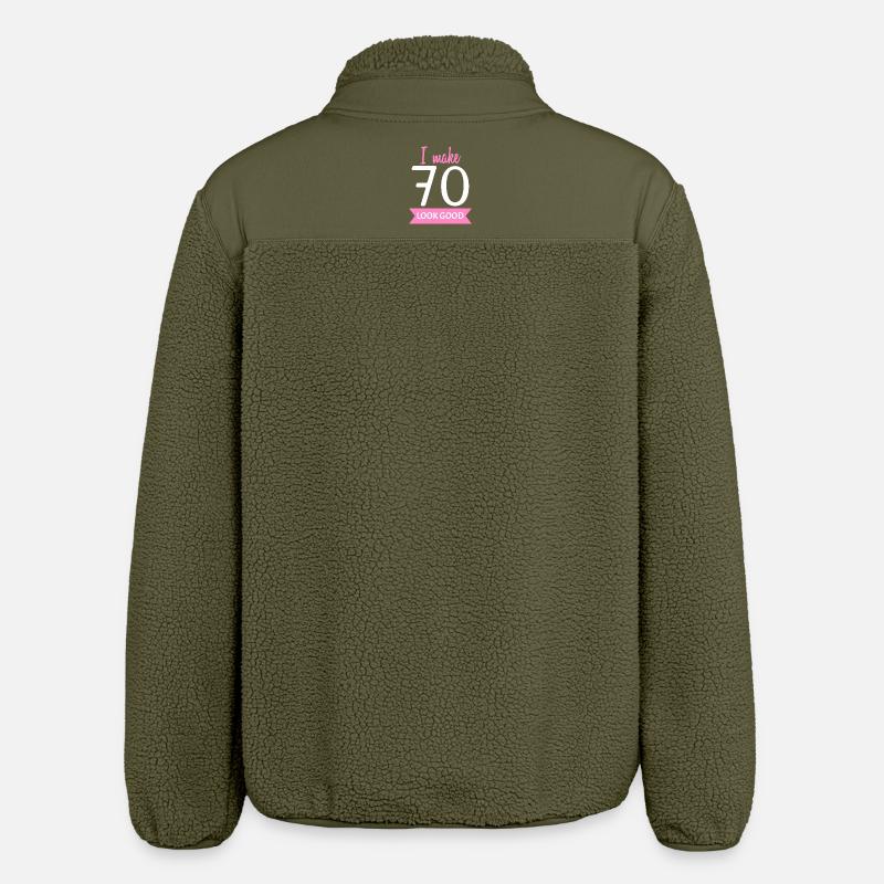 70 ans de grand-mère - Veste sherpa unisexe coupe décontractée Stanley/Stella - kaki