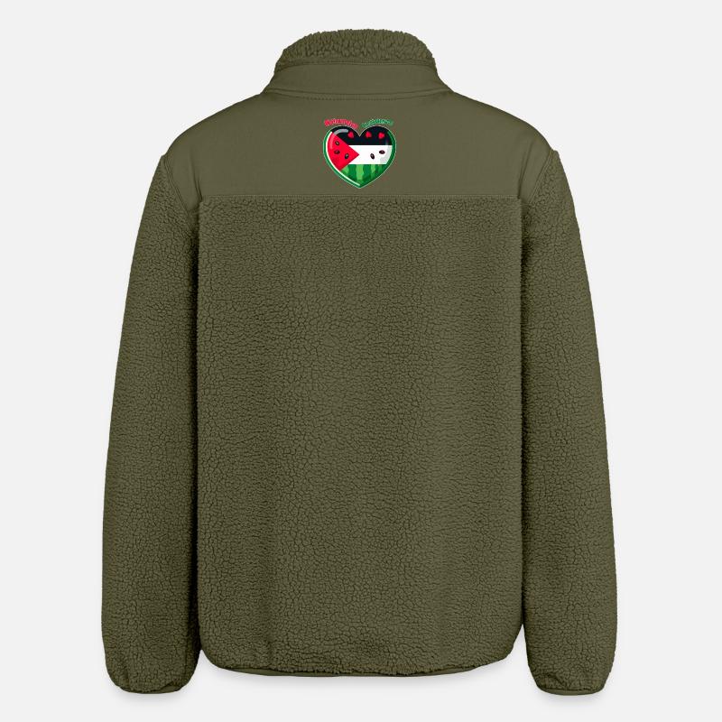 Résistance à la pastèque - Veste sherpa unisexe coupe décontractée Stanley/Stella - kaki