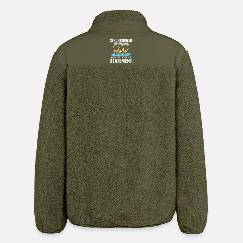 Déclaration sur la natation synchronisée - Veste sherpa unisexe coupe décontractée Stanley/Stella - kaki