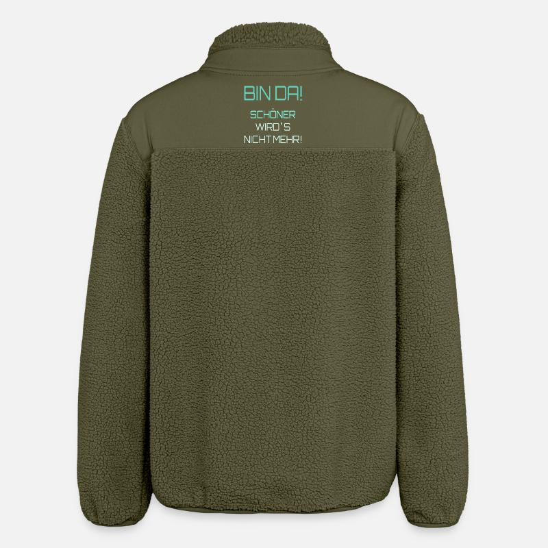 Self-perception irony - Relaxed Fit Unisex Sherpa Jacket by Stanley/Stella - khaki