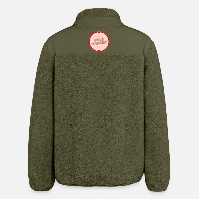 Pole Dance - Dancing - Relaxed Fit Unisex Sherpa Jacket by Stanley/Stella - khaki