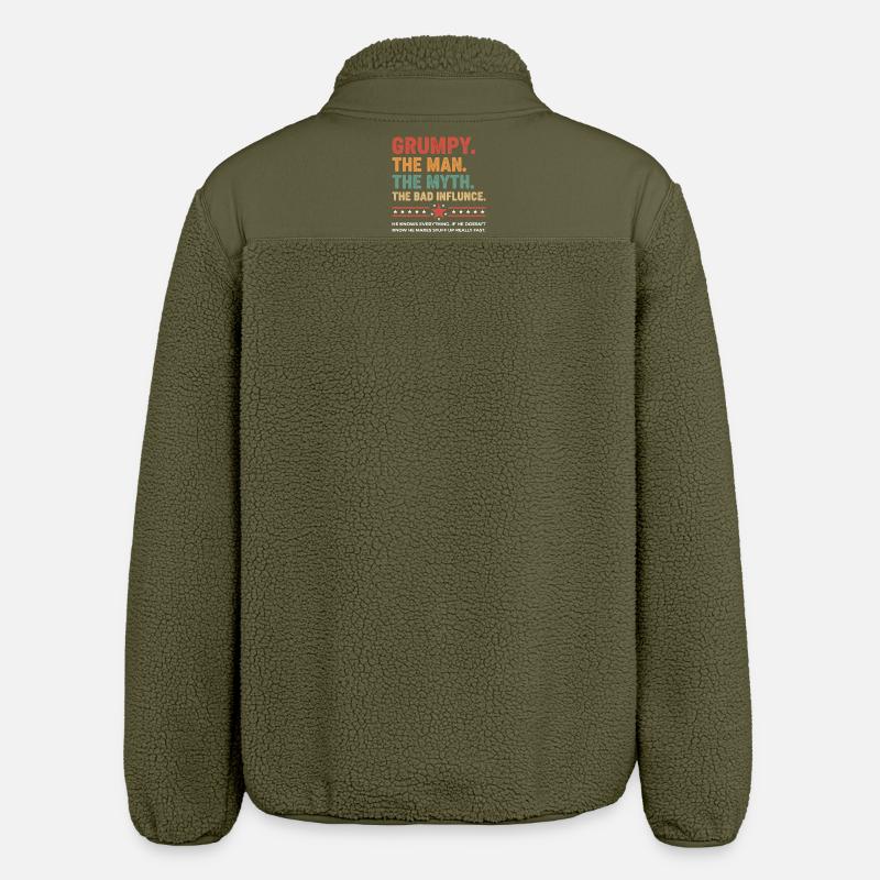 Grumpy – Die Legende & der schlechte Einfluss - Relaxed Fit Unisex Sherpajacke von Stanley/Stella - Khaki
