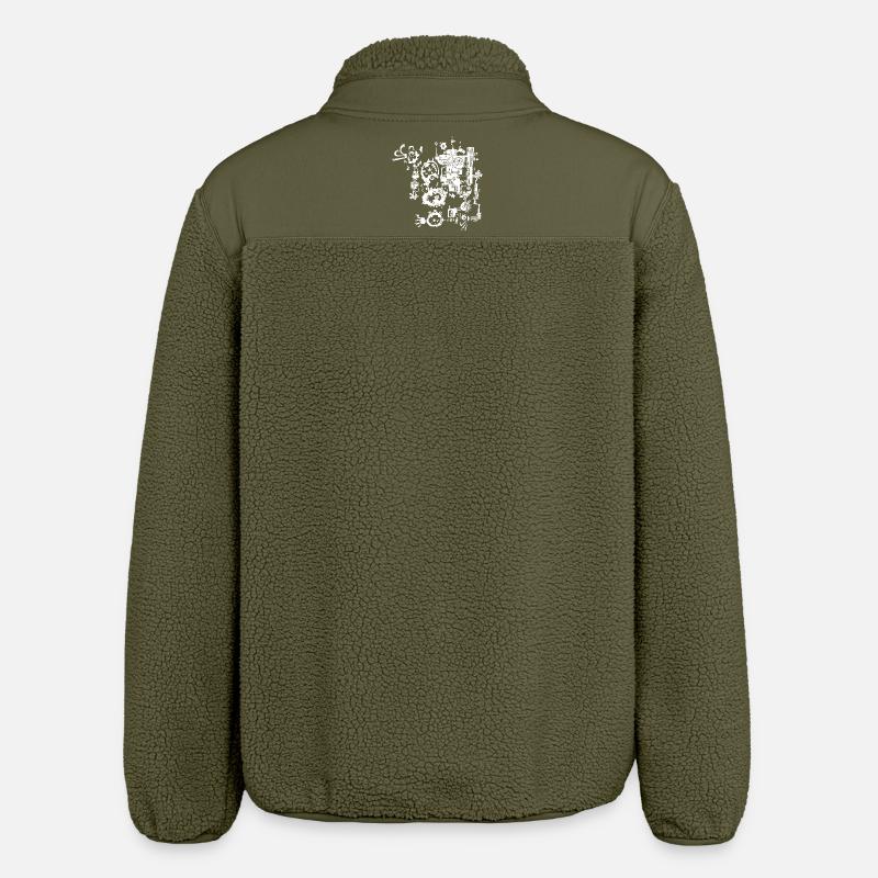 rusty machine - Relaxed Fit Unisex Sherpajacke von Stanley/Stella - Khaki