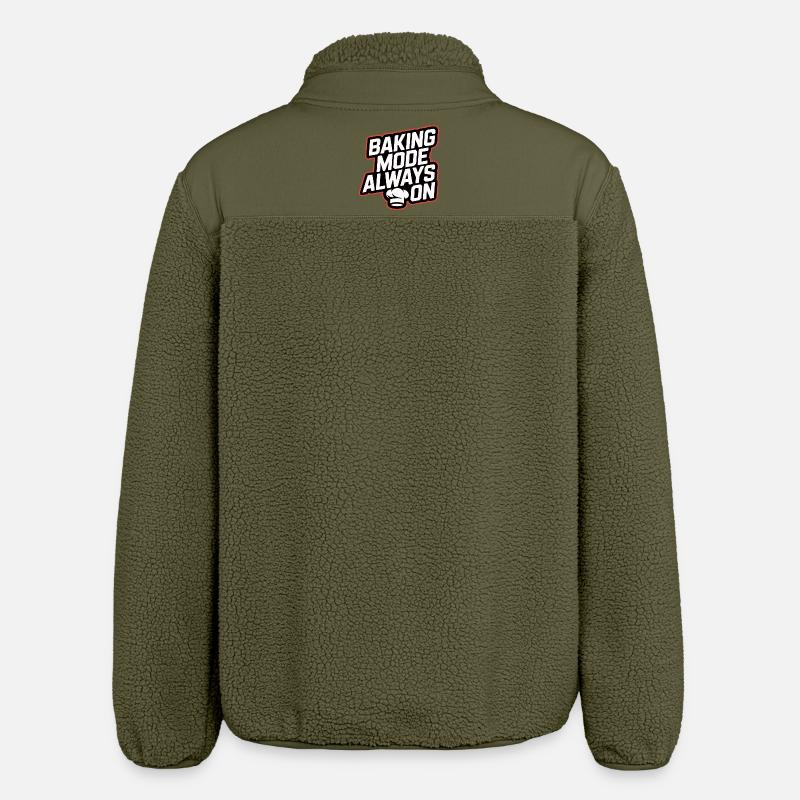 Baking mode always on - Relaxed Fit Unisex Sherpa Jacket by Stanley/Stella - khaki