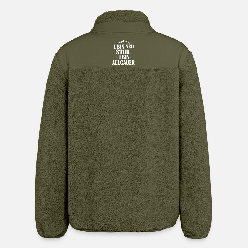 Allgäu dialect pride - Relaxed Fit Unisex Sherpa Jacket by Stanley/Stella - khaki