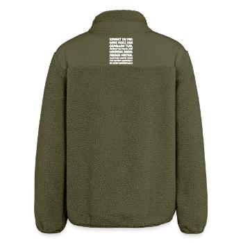 Kannst du mir ganz kurz den Gefallen tun, kannst - Relaxed Fit Unisex Sherpajacke von Stanley/Stella - Khaki - Hinten