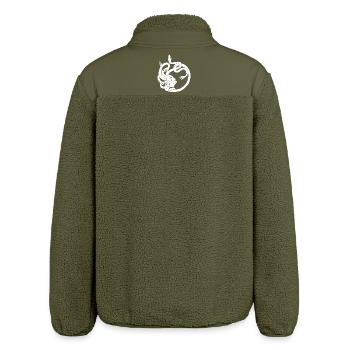 Femme aux cheveux de serpents (blanc) - Veste sherpa unisexe coupe décontractée Stanley/Stella - kaki - Dos