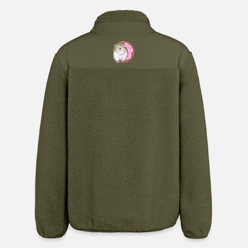 Beignet de hamster - Veste sherpa unisexe coupe décontractée Stanley/Stella - kaki