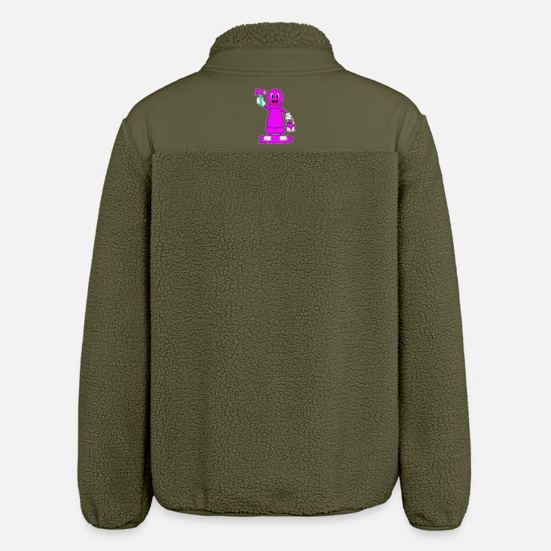 Schachfigur Bauer Schach Maler - Relaxed Fit Unisex Sherpajacke von Stanley/Stella - Khaki
