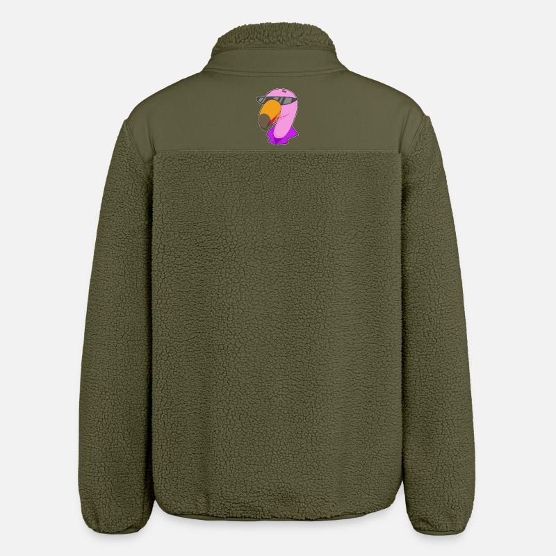 Flamingo Sonnenbrille - Relaxed Fit Unisex Sherpajacke von Stanley/Stella - Khaki