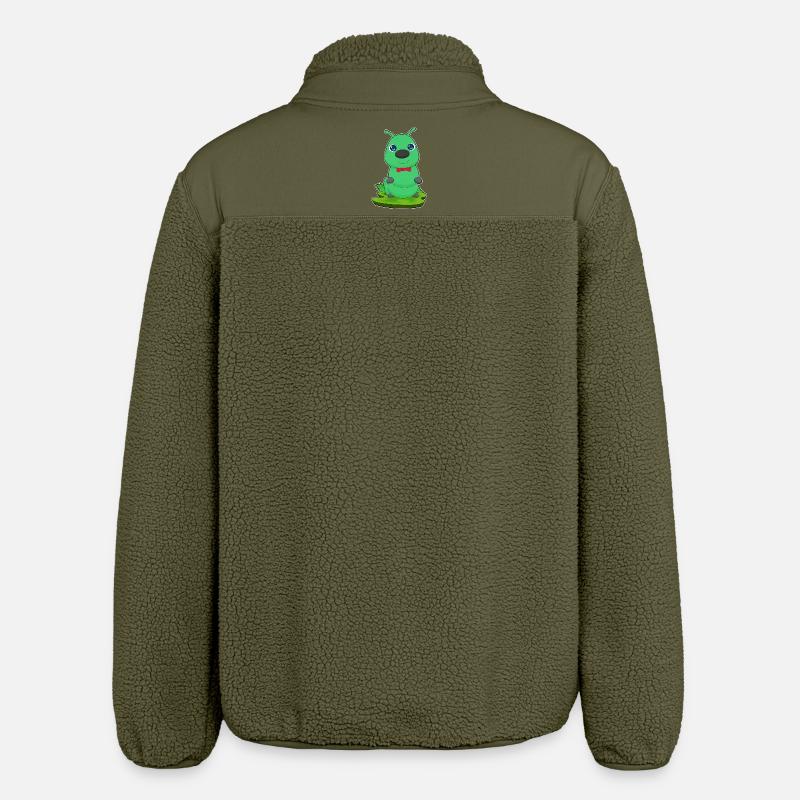 Caterpillar Loop - Relaxed Fit Unisex Sherpa Jacket by Stanley/Stella - khaki