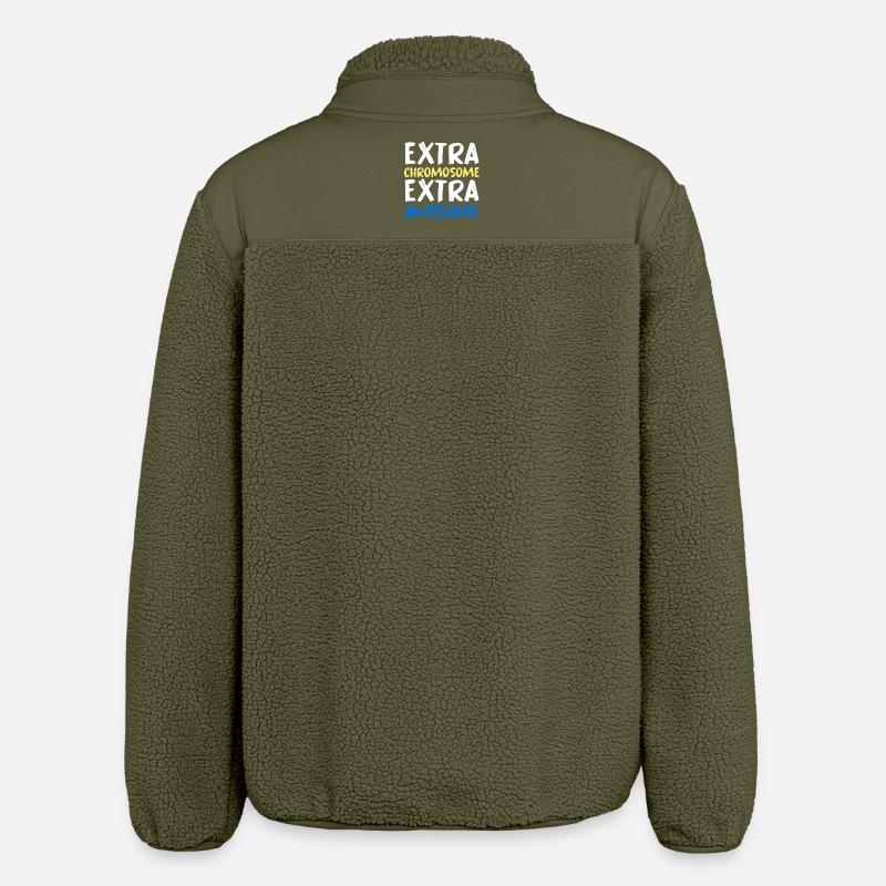 Extra Chromosome Extra Awesome - Relaxed Fit Unisex Sherpajacke von Stanley/Stella - Khaki