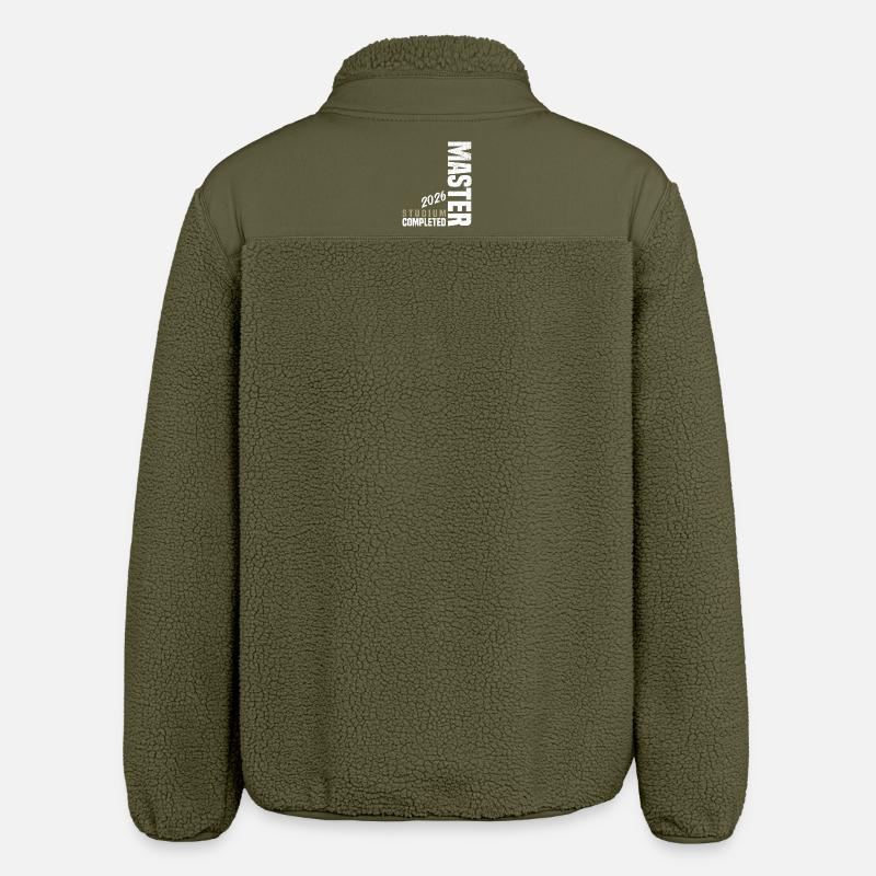 Master Studium Abschluss 2026 - Relaxed Fit Unisex Sherpajacke von Stanley/Stella - Khaki