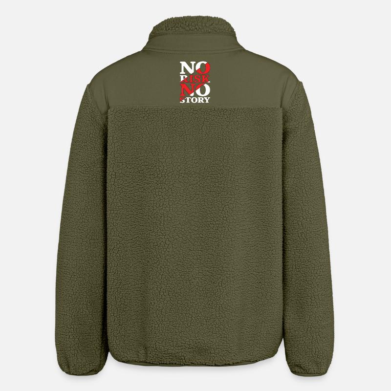 Pas de risque, pas d’histoire - Veste sherpa unisexe coupe décontractée Stanley/Stella - kaki