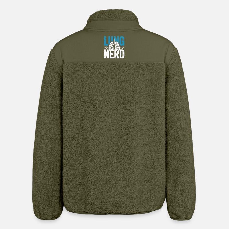 Chemise Lung Nerd Lung Lover - Veste sherpa unisexe coupe décontractée Stanley/Stella - kaki