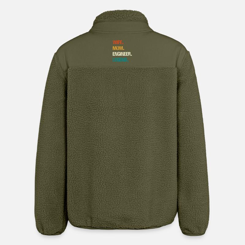 Engineer Legend – Strong Women's Technology - Relaxed Fit Unisex Sherpa Jacket by Stanley/Stella - khaki