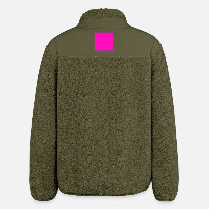 pinker Hintergrund Textur Vorlage personalisieren - Relaxed Fit Unisex Sherpajacke von Stanley/Stella - Khaki