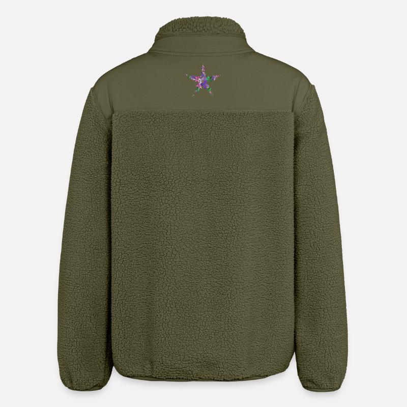polynésie - Veste sherpa unisexe coupe décontractée Stanley/Stella - kaki
