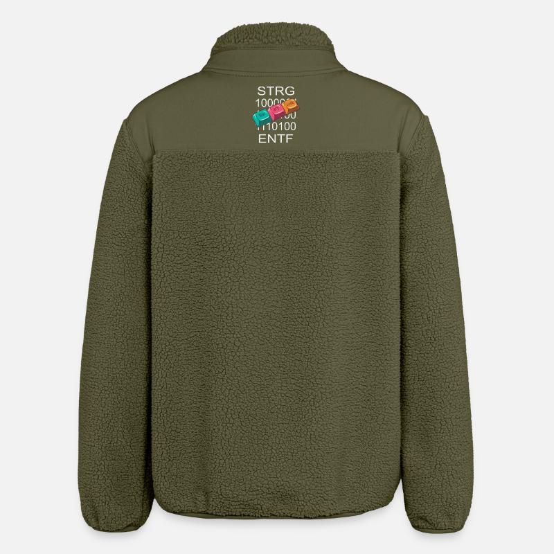 Nerd de l’informatique - Veste sherpa unisexe coupe décontractée Stanley/Stella - kaki