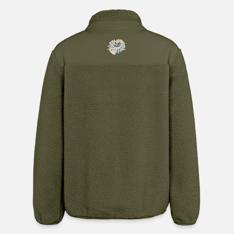 Nageur de la Saint-Valentin - Veste sherpa unisexe coupe décontractée Stanley/Stella - kaki