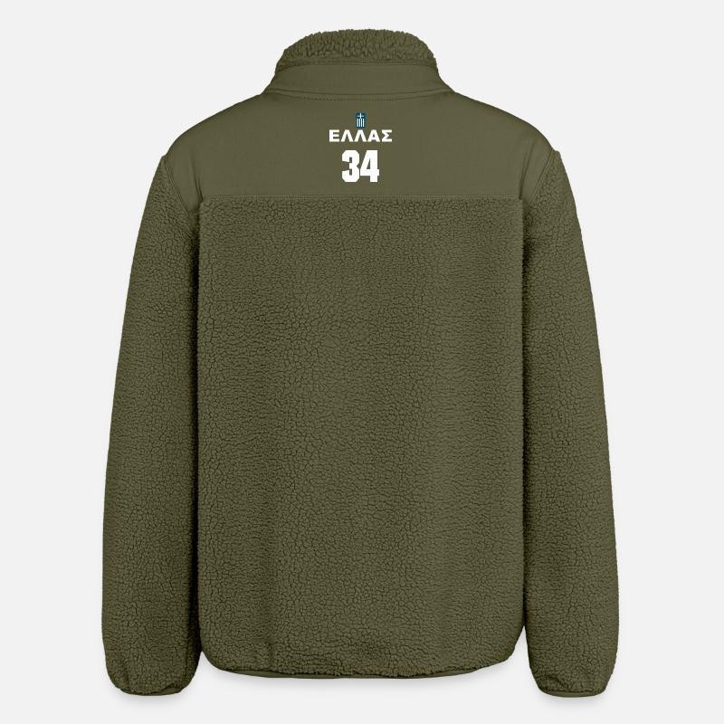 G34 - Veste sherpa unisexe coupe décontractée Stanley/Stella - kaki